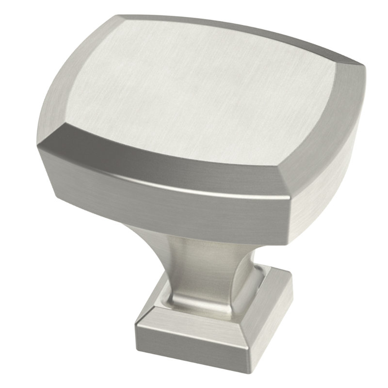 Square Knob, Satin Nickel