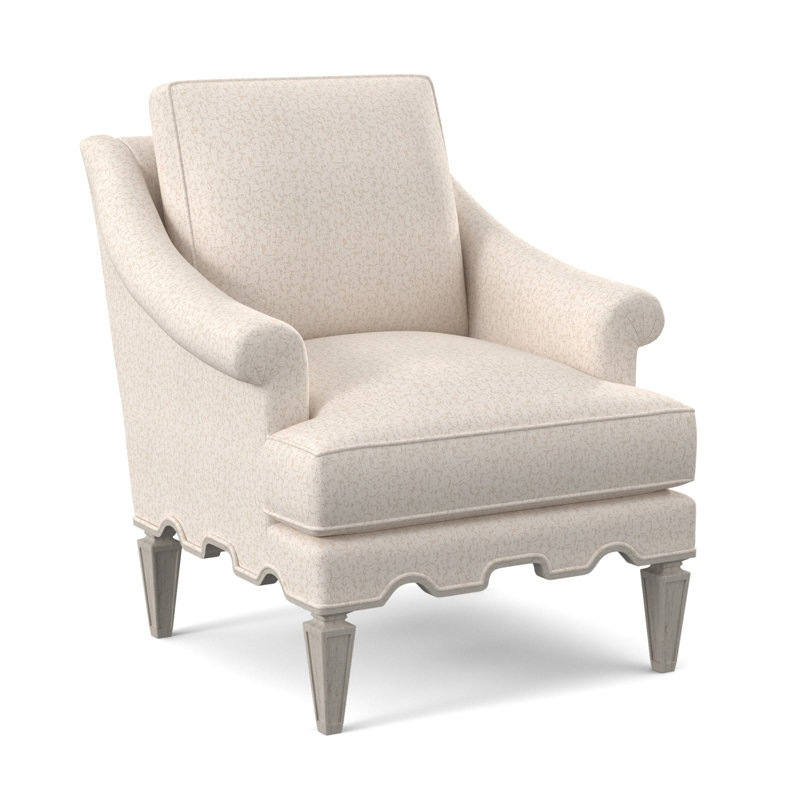 Palm Armchair, Bisque, Venice Navy 100% Polyester