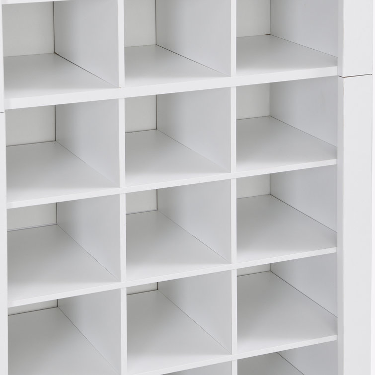 30 Pair Shoe Rack Wildon Home Finish: White