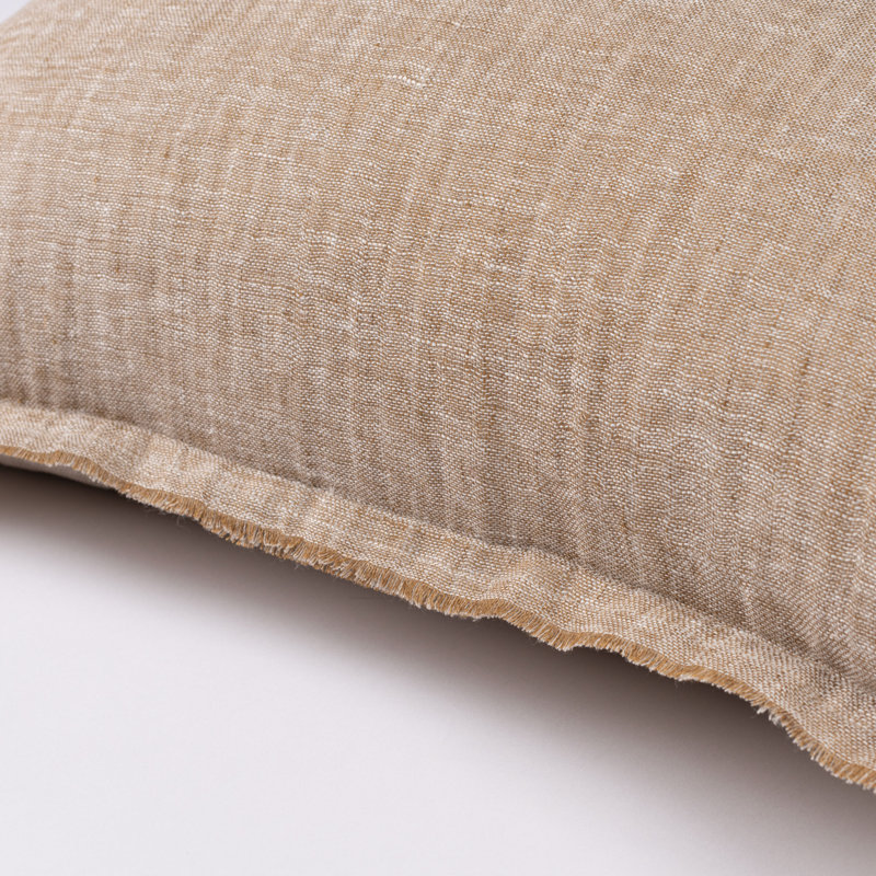 KENT PILLOW, OCHRE/NATURAL, EURO, Ochre