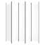 Paravent 5 panneaux vidaXL en tissu blanc 98,4 "x 86,6"-94826620-88446024-88446018