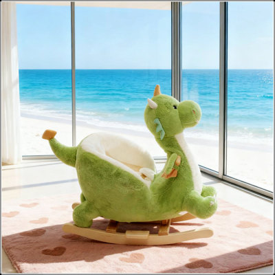 Imaginative Purple Dragon Rocking Horse Toy, Perfect for Creative and Joyful Playtime Adventures