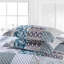 Ensemble de courtepointe en patchwork fait à la main 3 pièces de taille très grand Audrey White HoneiLife, courtepointe 100% coton avec taies décoratives assorties-125173500-125173499