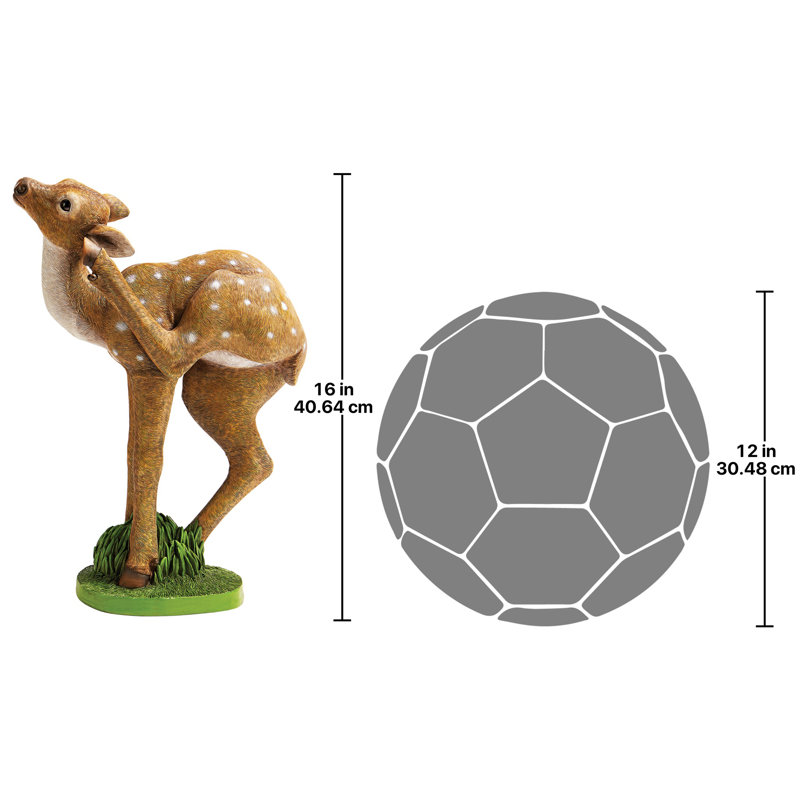 Statue de bébé cerf «Out from the Thicket»
