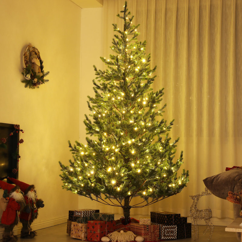 Arbre de Noël artificiel pré-éclairé, 7'5"