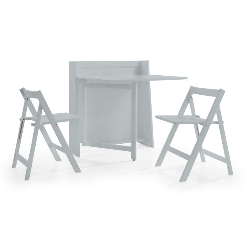 Baxley 2 - Person Dining Set, Light Grey