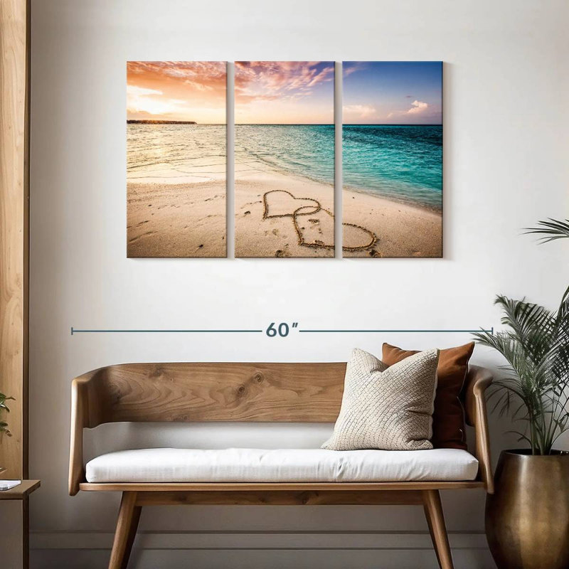 Gillard Beach Sand Romance, H 28 po x l 45 po