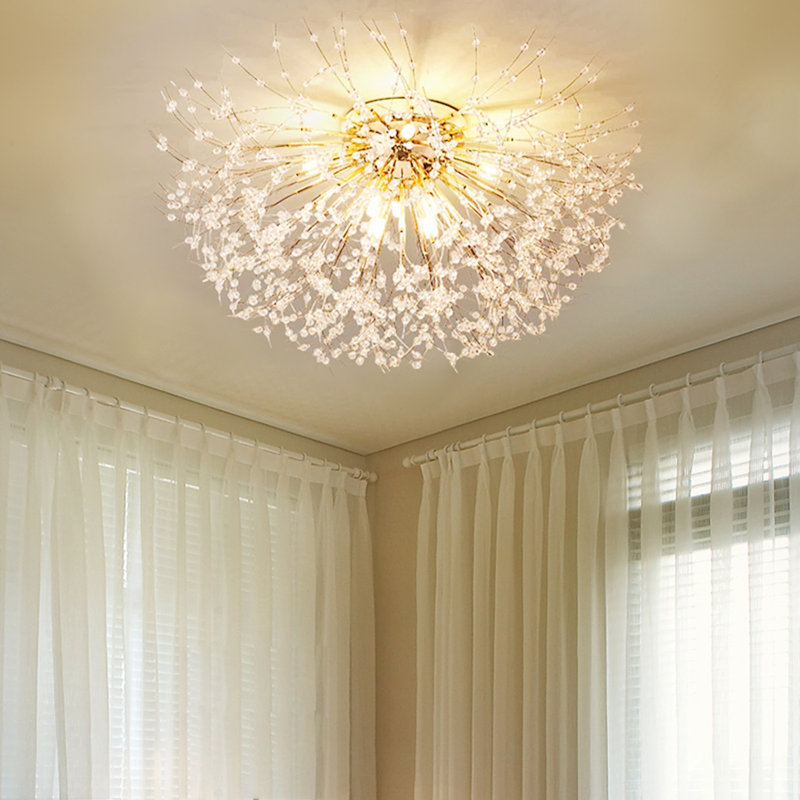 Plafonnier encastré 8 lumières DEL Beideman