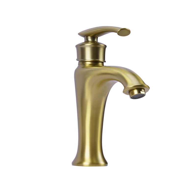 Single-handle Bathroom Faucet, Gold