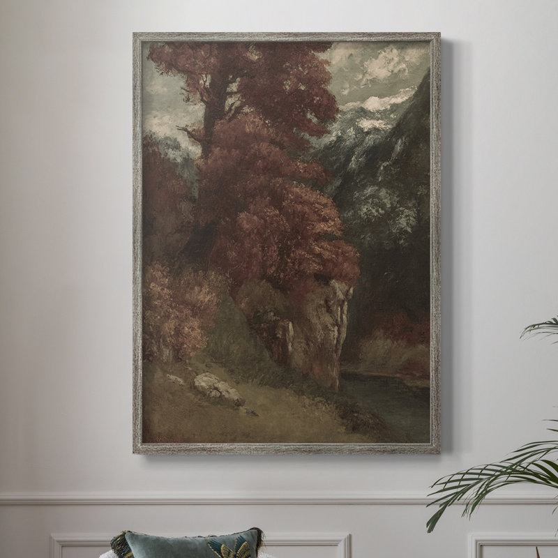 «Vintage Landscape CLXV III», reproduction encadrée - bois massif, H 15 po x l 12 po