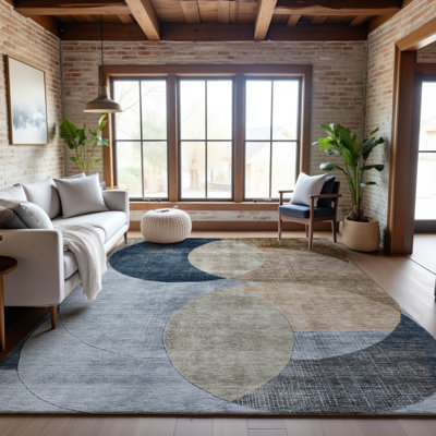 Premium Machine Washable Alves AMF1140 Geometric Rug