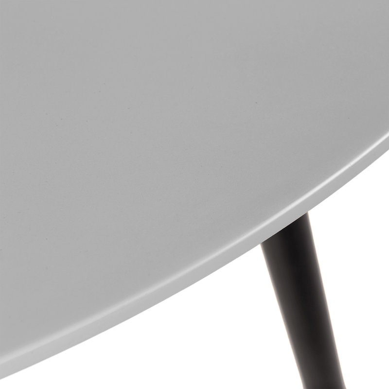 Table de salle à manger Chassitty, Noir, H 30 po x l 47 po x P 47 po