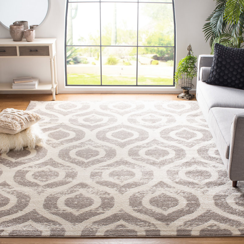 Tapis beige / gris Ardrey, Rectangle 9 pi x 12 pi