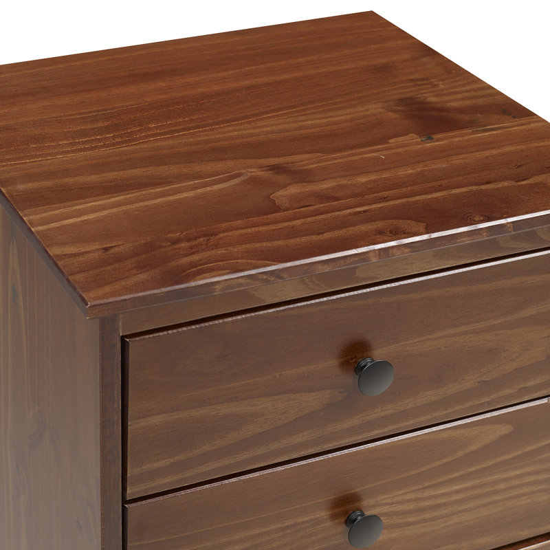 Sylvie 46cm W Bedside Table, Walnut