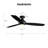 52''  3 - Blade Modern Dimmable Ceiling Fan with Remote Control and LED Light-561098162