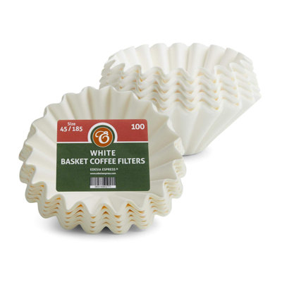 200 Size 45/185 White Basket Coffee Filters