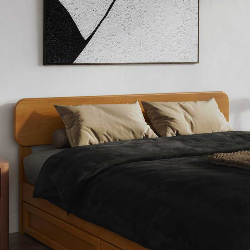 Brianna Solid Wood Headboard, Light Toffee, Queen