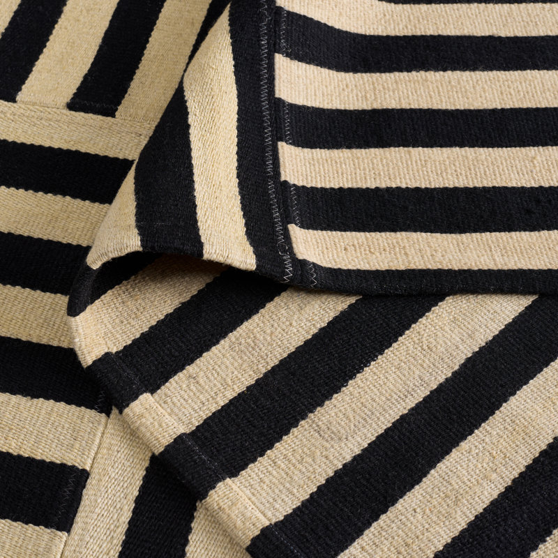 Ralph Lauren Canyon Stripe Patch Wool Striped Rug, Rectangle 4' x 6'