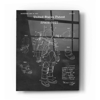 «Space suit Blueprint Vernis», impression sans cadre