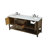 Bonsai 72'' Double Bathroom Vanity with Carrara Marble Top-73359978