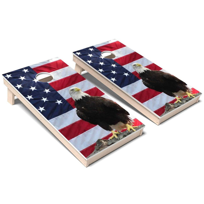 Ensemble de planches de cornhole composites Patriotic Eagle, Ajouter un étui de transport