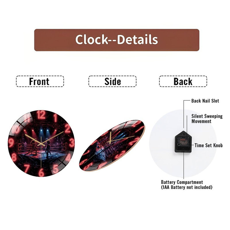 Horloge murale 12 po