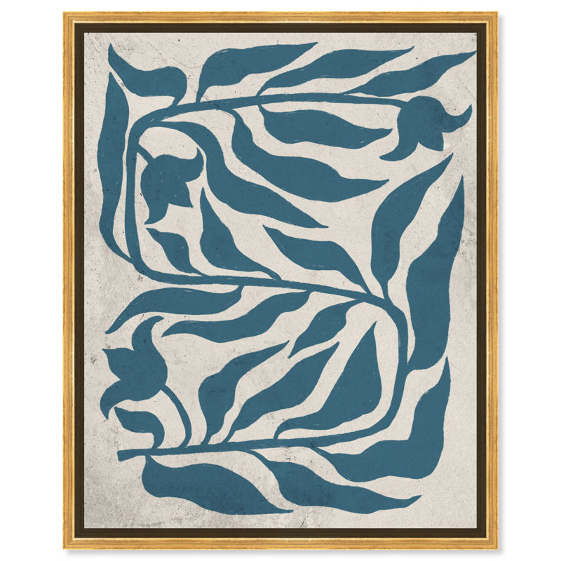 «Forever Boho», toile abstraite avec fleurs abstraites par Art Remedy, H 25 po x l 21 po, Cadre noir