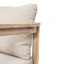 Tabouret de bar d'extérieur Abaco, bois clair au fini blanc clair avec coussin beige, ensemble de 2-664506502