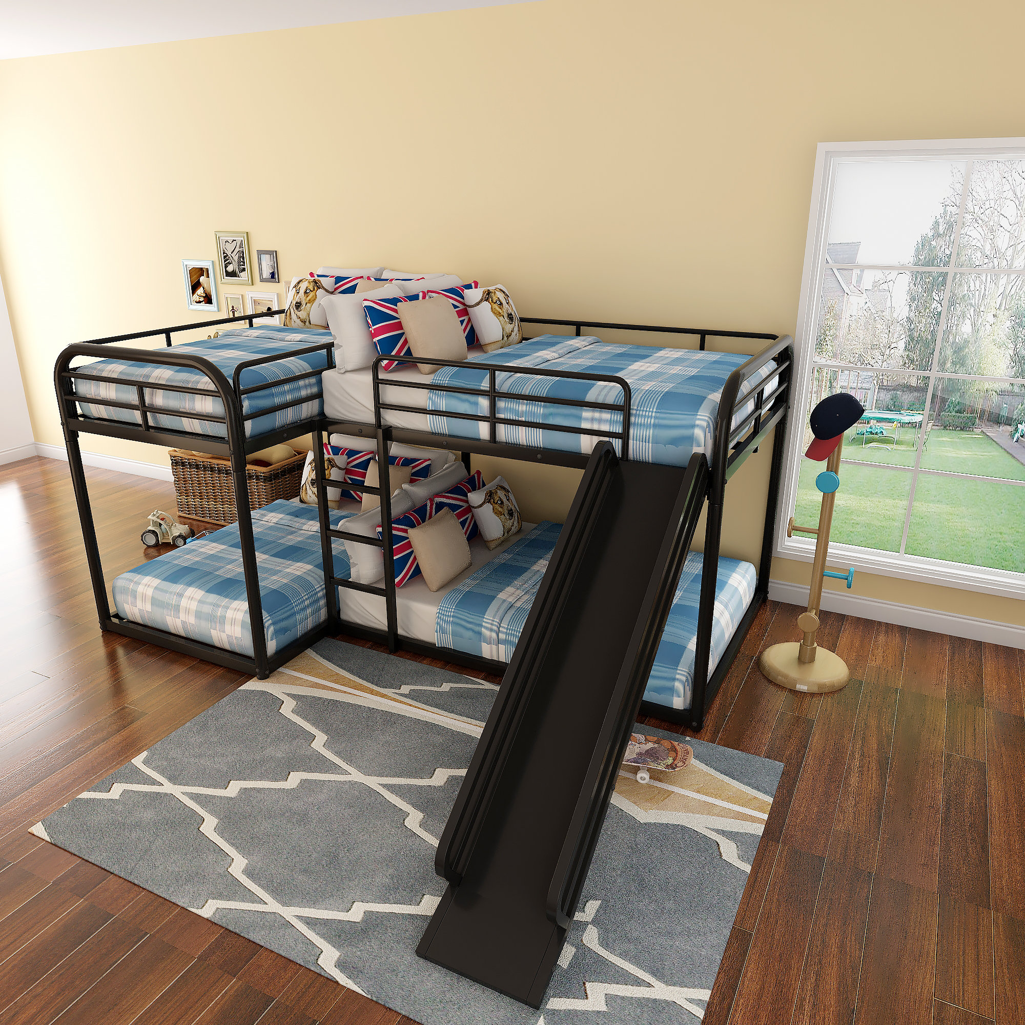 Isabelle & Max™ Saterfiel L-Shaped Bunk Beds by Isabelle & Max