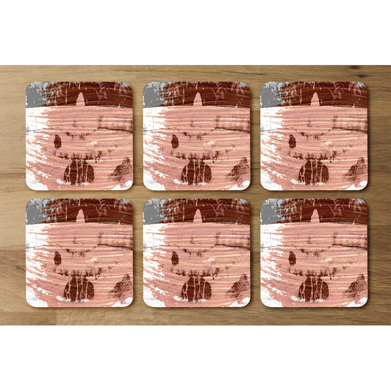 Square 6 Piece Coaster Set
