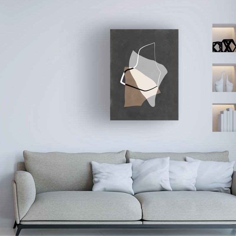 «Bachelor Abstract 80 sur toile» par Elena Ristova, reproduction, H 24 po x l 18 po x P 2 po
