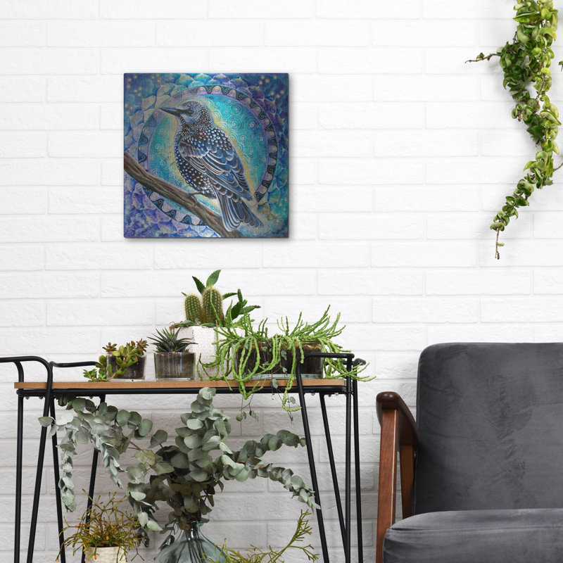  «Starling» par Verena, art mural en métal sauvage, H 12 po x l 12 po