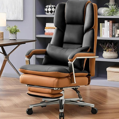 Fauteuil de direction double rembourré avec repose-pieds