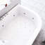 Baignoire tourbillon de coin en acrylique avec robinet 71 po x 47 po VERona-61921403