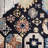 Shanisha Tufted Wool/Cotton Southwestern Rug in Black/Ivory-1645893061