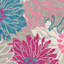 Tapis gris / rose / bleu à motif floral Carollee-25564874