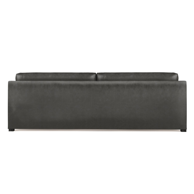 Madison Sofa, 33" H x 108" W x 41" D, Vintage Leather Graphite, Ebony