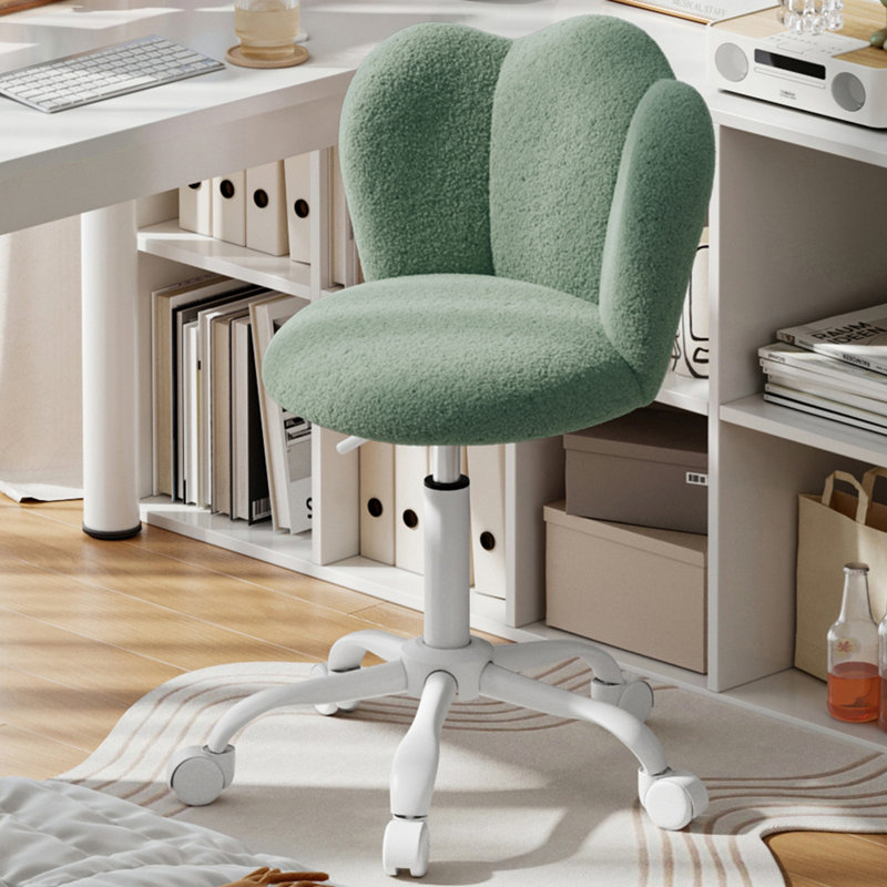 Office Chair, Green Boucle