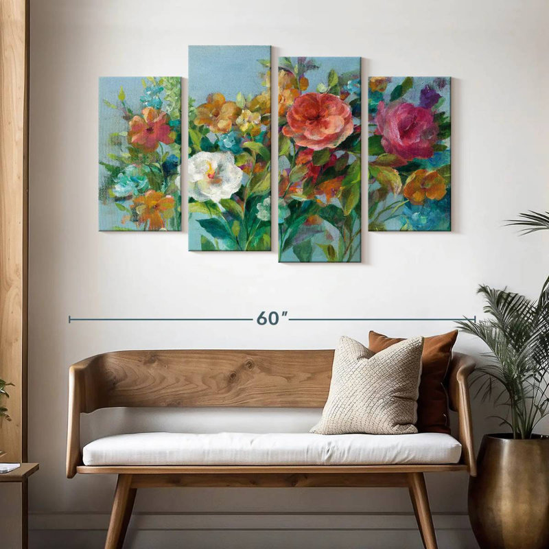 Harnek Country Florals, H 32 po x l 52 po