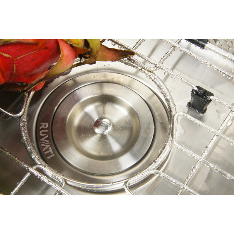 Ruvati 32-inch Stainless Steel Double Bowl Undermount Kitchen Sink