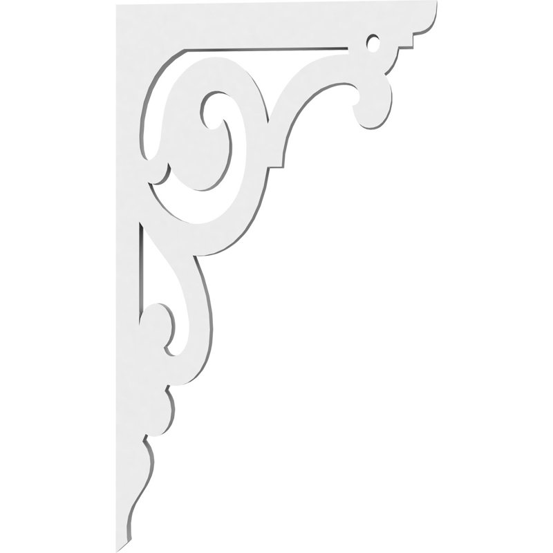 Support de qualité architecturale Hurley, L 5/8 po x P 7 po x H 12 po, Austin, PVC