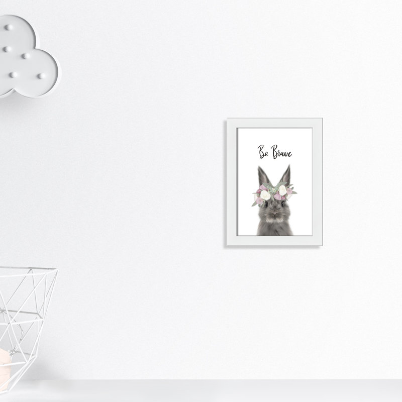 Le lapin est courage, H 24 po x l 20 po x P 1 po, Papier