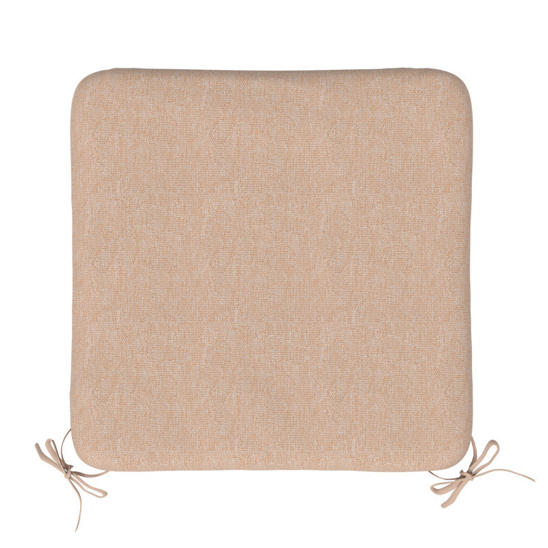Outdoor Square Dining Chair Cushions, 3" Foam Replacement Cushion, 4, Beige