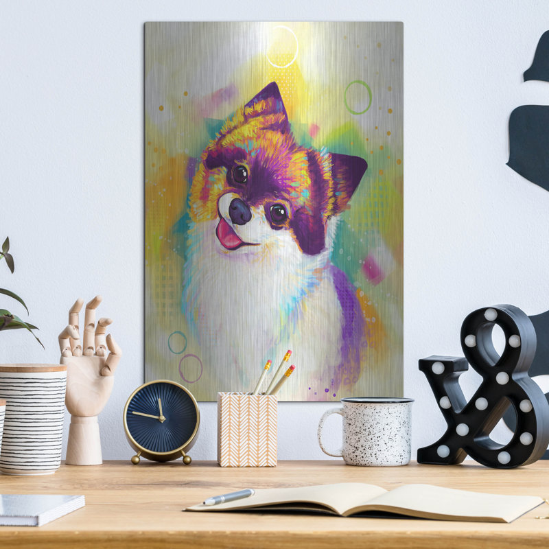 "Pop Art Pomeranian 2" par Furbaby Affiliates, H 16 po x l 12 po