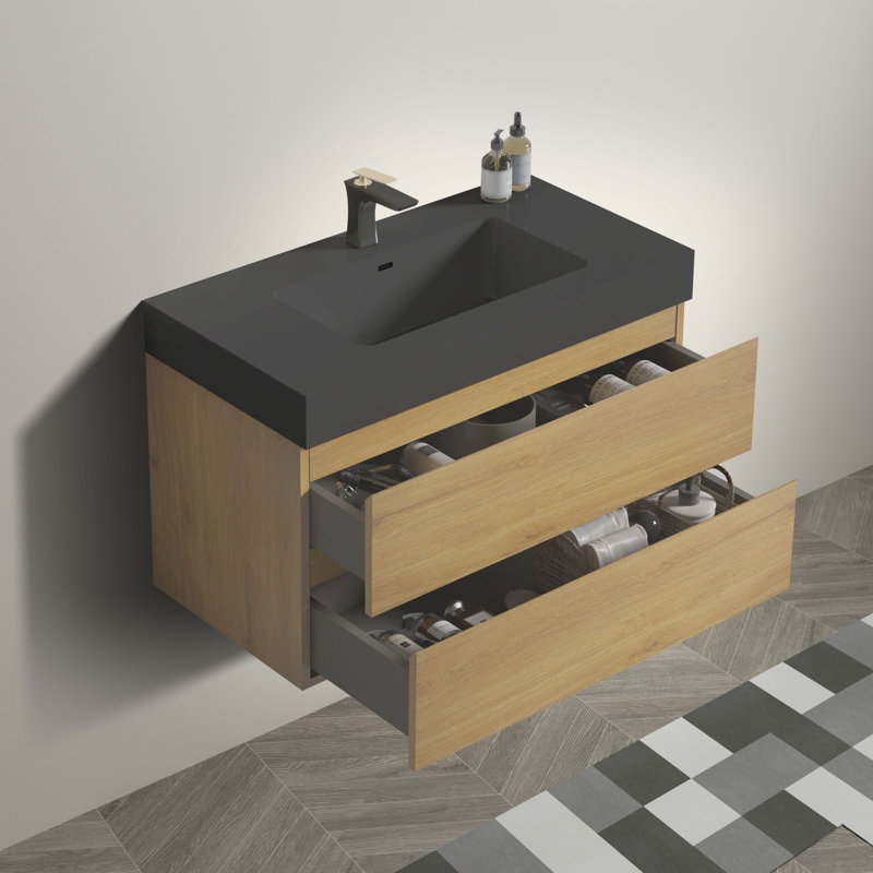 Modern Vanities(Must include both Vanity Cabinet  and Sink) Wood Storage