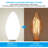 5.5 W (60W Equivalent), C11 LED, Dimmable Light Bulb, E12/Candelabra Base, Milky White-122501287