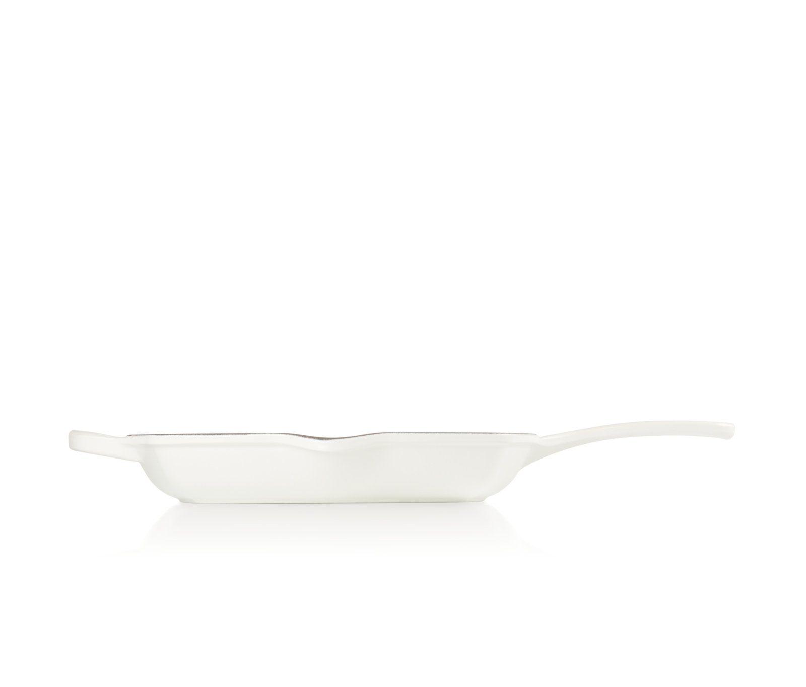 Le Creuset Signature 10" Skillet Grill, White