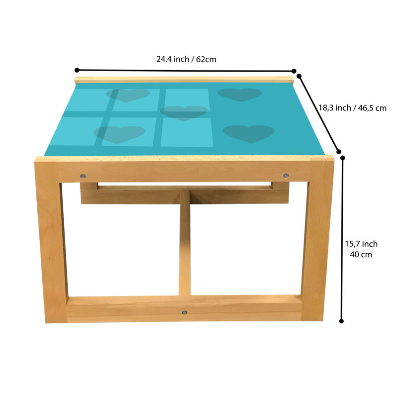 Jais Sled Coffee Table, 40cm H x 46.5cm W x 62cm D