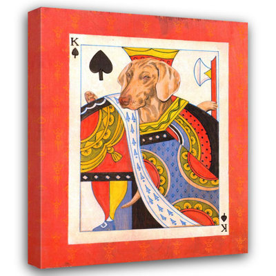 Weimaraner King of Spades