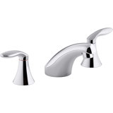 Kohler Coralais Widespread Bathroom Sink Faucet with Lever Handles, Less Drain and Lift Rod
